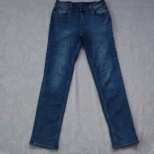 Maurices Medium Wash Jeans Women’s Size 6 Long Slim Straight Stretch Denim